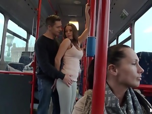 Hardcore public sex in the public buss with Bonnie