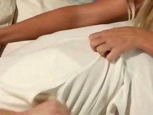 Blonde pornstar Macy Cartel in glamour xmas day pounding