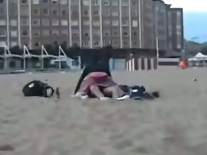 Crazy Girl Rides Her BF In Public