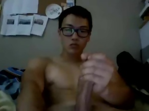 Nerdy Asian With An 8 Inch Cock