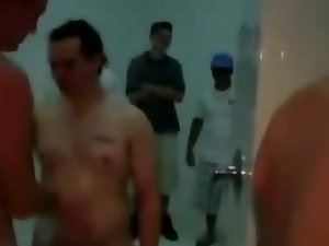 Straight guys gay shower assfuck frat house initiation
