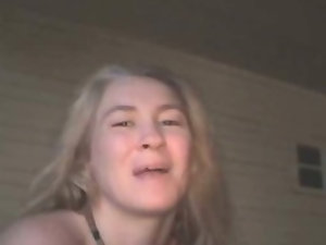 Blonde Amateur Crack Whore Hungrily Sucking Dick For Pay