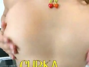 Oiled up pussy and body of russian chick