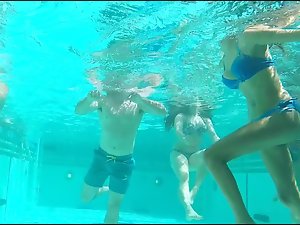 Sensual Underwater Bikini Butts