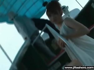 Asian Slutty girl Girlie Flashing In Public And Bang Wild movie-09