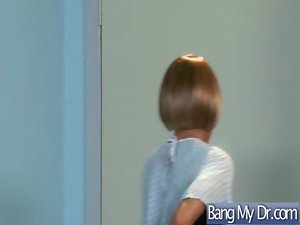 Attractive Sex Adventure In Doctor Office With Alluring Luscious Young woman clip-31