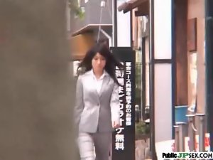 Bitch Sensual japanese Get Banged Brutal In Public Places clip-29