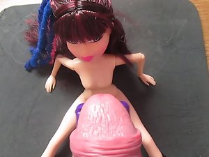 Handsfree Cum on my new Bratz Doll