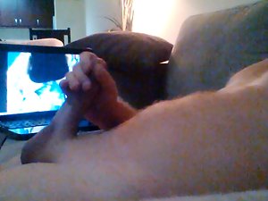 husband wanks to gay porn for wifes enjoyment