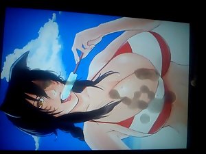 Anime Cum Tribute - Ahri Enormous melons Beach