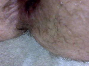 Anus masturbation with lube tube