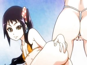 Sexy ass hentai cutie gets fucked from behind