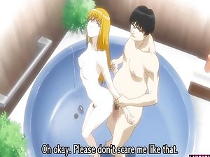 Hentai blondie gets fucked in the bath