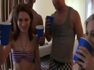 It receives some drink to make these nymphos gets out of control and banged in orgy