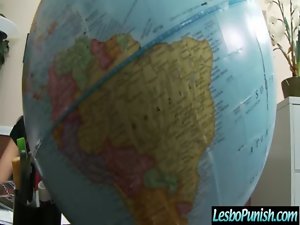 Sensual Filthy Chick Get Punish By Mean Randy Lesbo clip-36