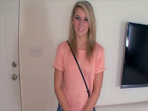 Shy Long haired girlie gets so Damn Fresh during Audition