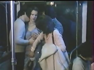 Foursome in metro - Brigitte Lahaie - 1977