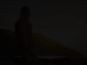 Sunset in Malibu in art pose movie