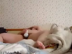 Watch my mother masturbating and having orgasm. Hidden cam