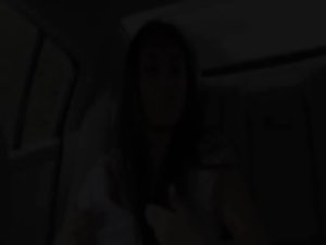 Attractive dirty ladies eating pecker in car