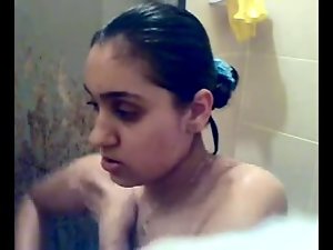 desi pakistani hijab sensual girlfriend self shot shower for bf