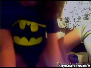 batman fan dildoing on webcam