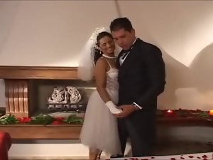 Brazilian Bride Wedding Night Fuck