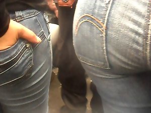 jeans con cum