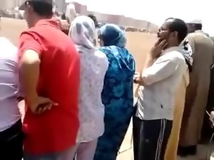 Wild fellow touching penis on the arabic muslim females
