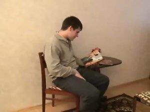 Seductive russian Student Banging His Obese Aunt