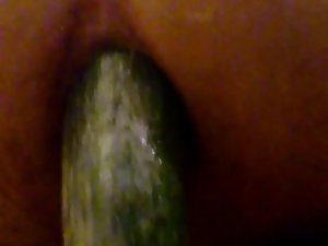 dirty ass banging with vegetable