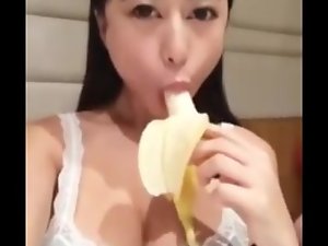 banana licking