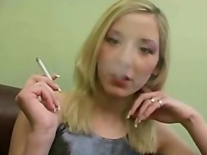 Blondie Smoking