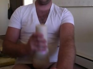 Playing with fleshlight until I cum