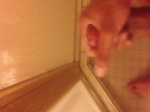 Jacking off in shower