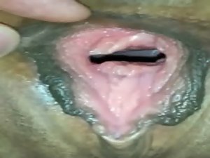 Close-up gaping and queefing her vagina sound effect (caverna do drag&atilde_o)