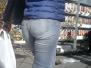 European Cougar Bum in Jeans