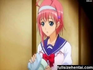 Schoolgirl gets a bondage treatment at her apartment
