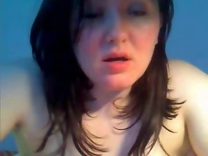Fatty gal with huge breast masturbating on webcam segment