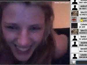 Luscious German lass teasing on webcam